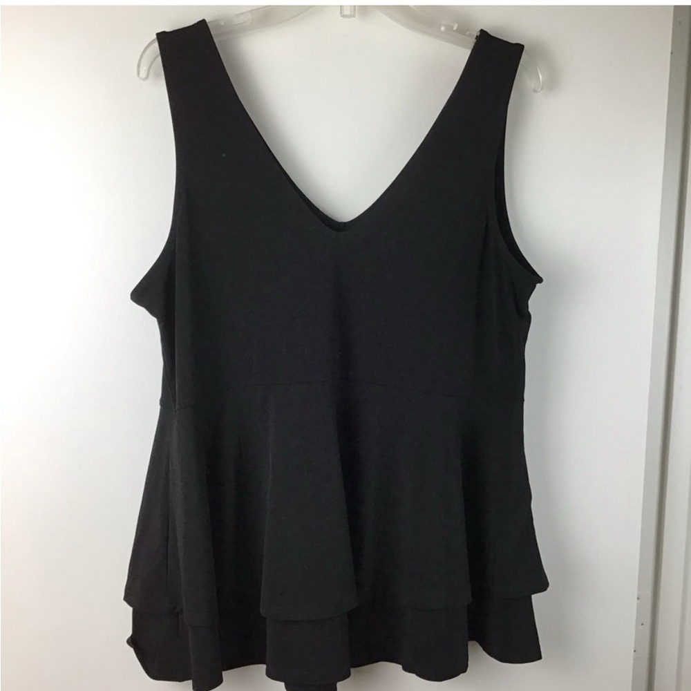 Double Layer Peplum Tank